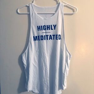 Lululemon "Highly Meditated" tank, size 10